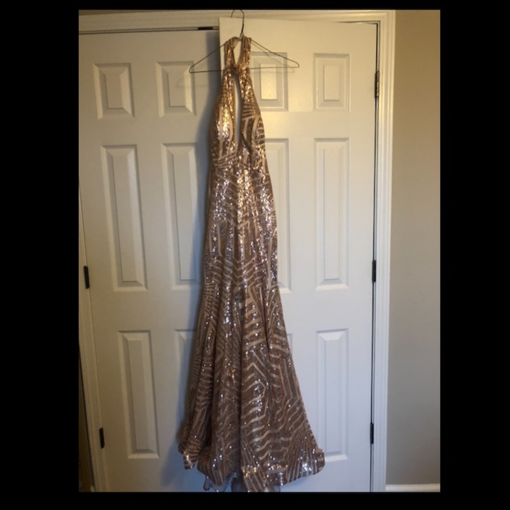 Rose Gold Prom Dress